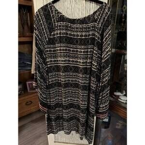 NEW URBAN MANGOZ women's 3/4 sleeve babydoll top in black